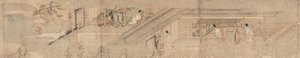 Narrative Picture Scroll about Love Romance of Courtier and Girl at Sumiyoshi